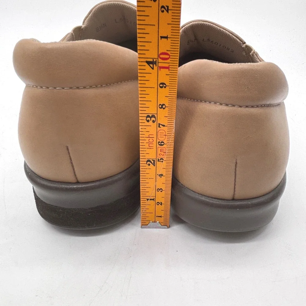 SAS Custom Made Slip-On Loafers Womens 8.5N Tan Leather Please Read Description